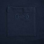 Gucci 2026 Horsebit Pocket T-Shirt — Navy | Made in Italy