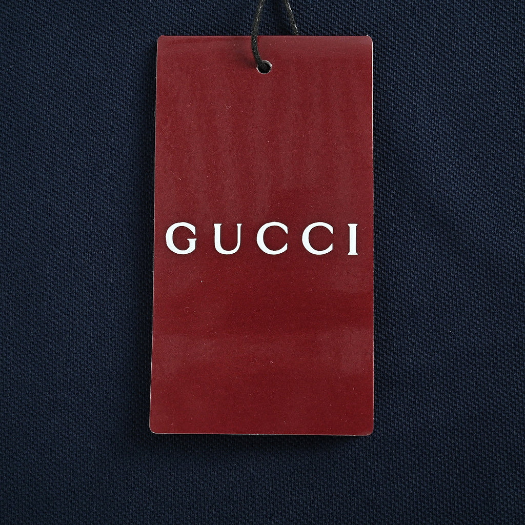 Gucci 2026 Horsebit Pocket T-Shirt — Navy | Made in Italy
