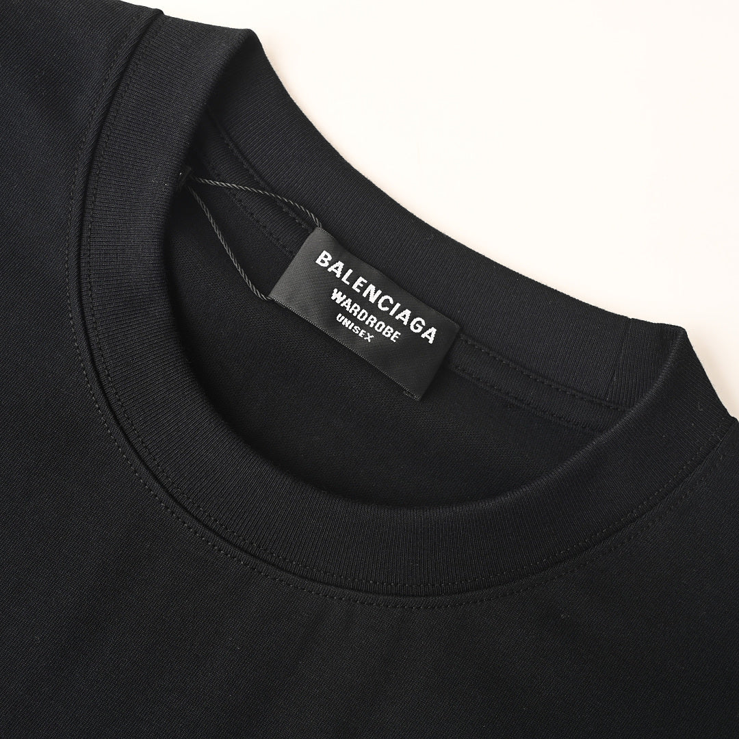 BALENCIAGA BLCG Multi-Language Rainbow Letter Print T-Shirt