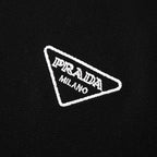 PRADA Triangle Logo Embroidered Polo Shirt