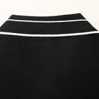 PRADA Triangle Logo Embroidered Polo Shirt