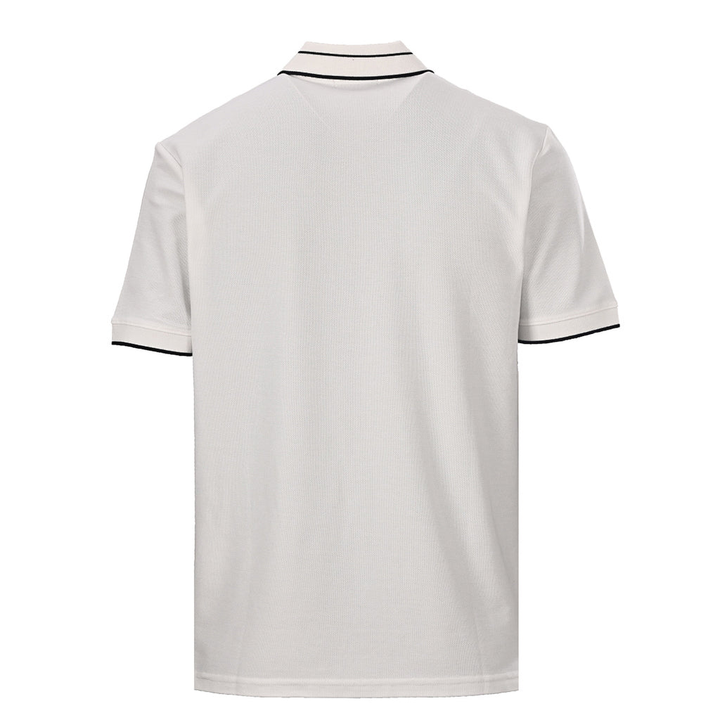 PRADA Triangle Logo Embroidered Polo Shirt