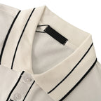 PRADA Triangle Logo Embroidered Polo Shirt