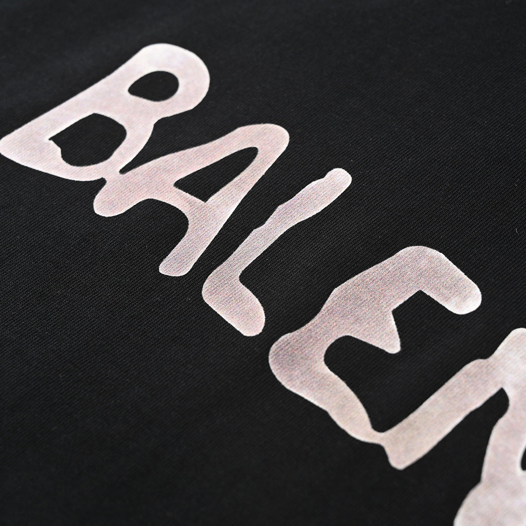 BALENCIAGA Distressed Double-B & Bitcoin Print Short-Sleeve T-Shirt