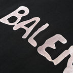 BALENCIAGA Distressed Double-B & Bitcoin Print Short-Sleeve T-Shirt