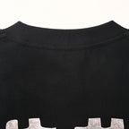 BALENCIAGA Distressed Double-B & Bitcoin Print Short-Sleeve T-Shirt