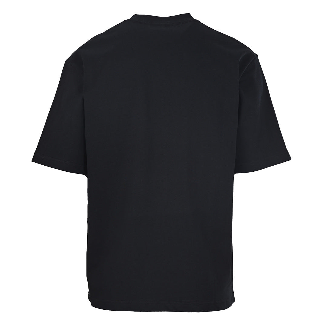 BALENCIAGA Double-B Buckle & Letter Print Short-Sleeve T-Shirt