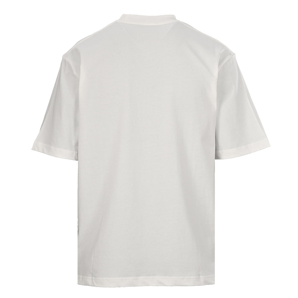 BALENCIAGA Double-B Buckle & Letter Print Short-Sleeve T-Shirt