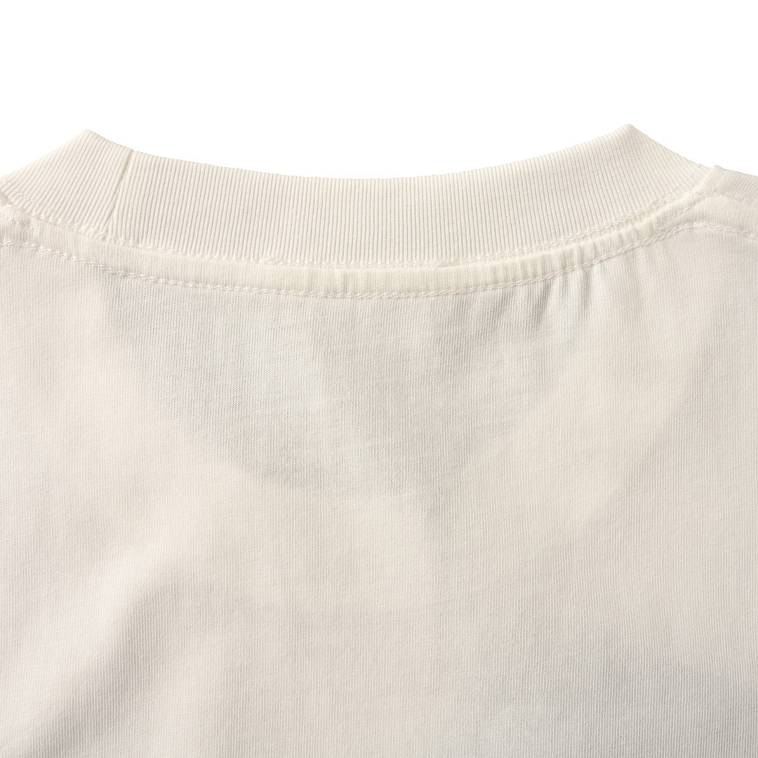 BALENCIAGA Double-B Buckle & Letter Print Short-Sleeve T-Shirt