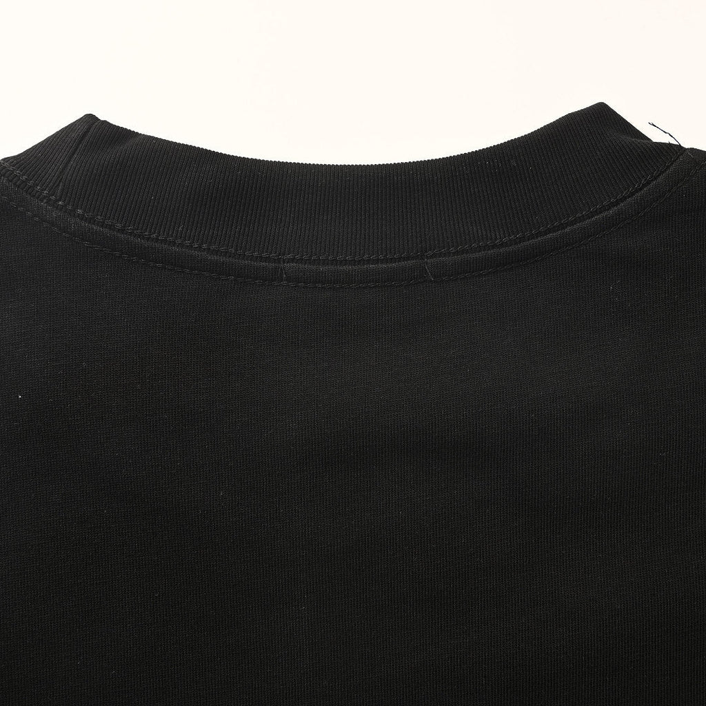 Fendi Roma FF Monogram Color-Block Print T-Shirt — BLACK/ Pink & Yellow