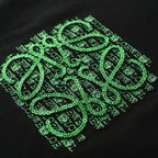Loewe Oversized Graphic Print T-Shirt — BLACK