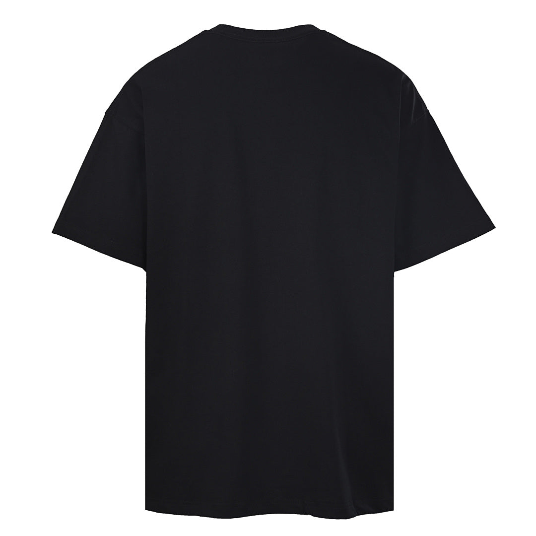 DIOR Short-Sleeve T-Shirt with Front Floral Puffy-Print Letter Logo