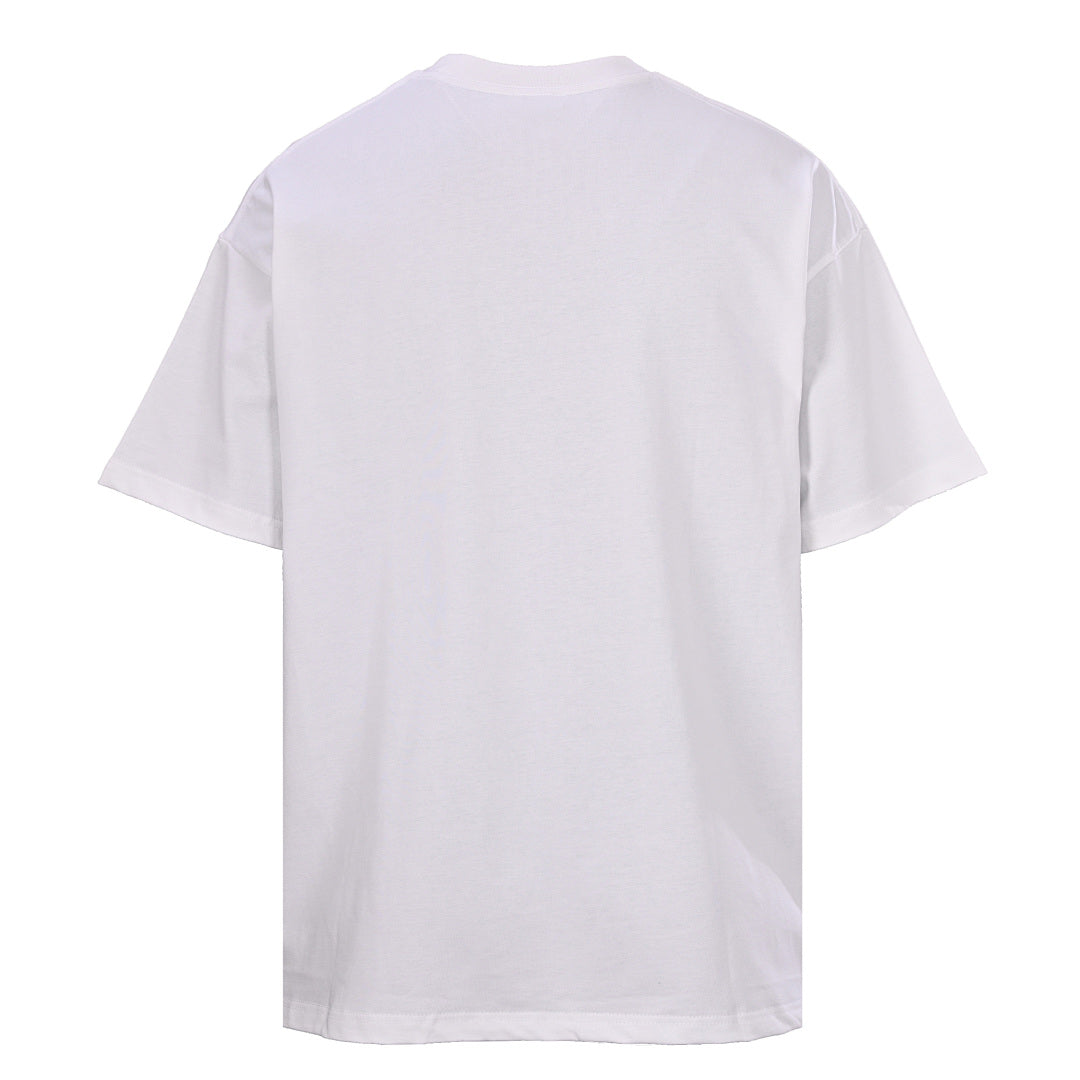 DIOR Short-Sleeve T-Shirt with Front Floral Puffy-Print Letter Logo