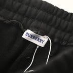 Burberry Side-Patterned Embroidered Horse Shorts