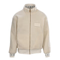 Louis Vuitton Leather Patch Stand-Collar Fleece Jacket