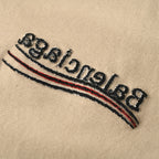BALENCIAGA Reversible Double-Sided "Cola" Embroidered Short-Sleeve T-Shirt