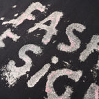 Balenciaga Designer Glitter-Print Short-Sleeve T-Shirt