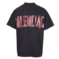 Balenciaga (BLCG) Red Masking Tape-Lettering Short-Sleeve T-Shirt