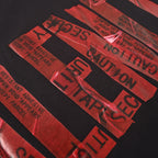 Balenciaga (BLCG) Red Masking Tape-Lettering Short-Sleeve T-Shirt