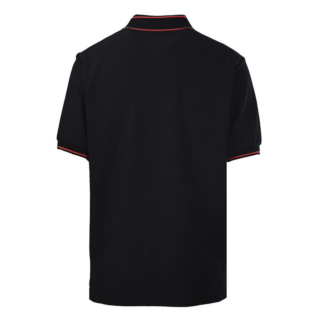 GUCCI Ribbed Jacquard Short-Sleeve Polo Shirt