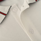GUCCI Ribbed Jacquard Short-Sleeve Polo Shirt