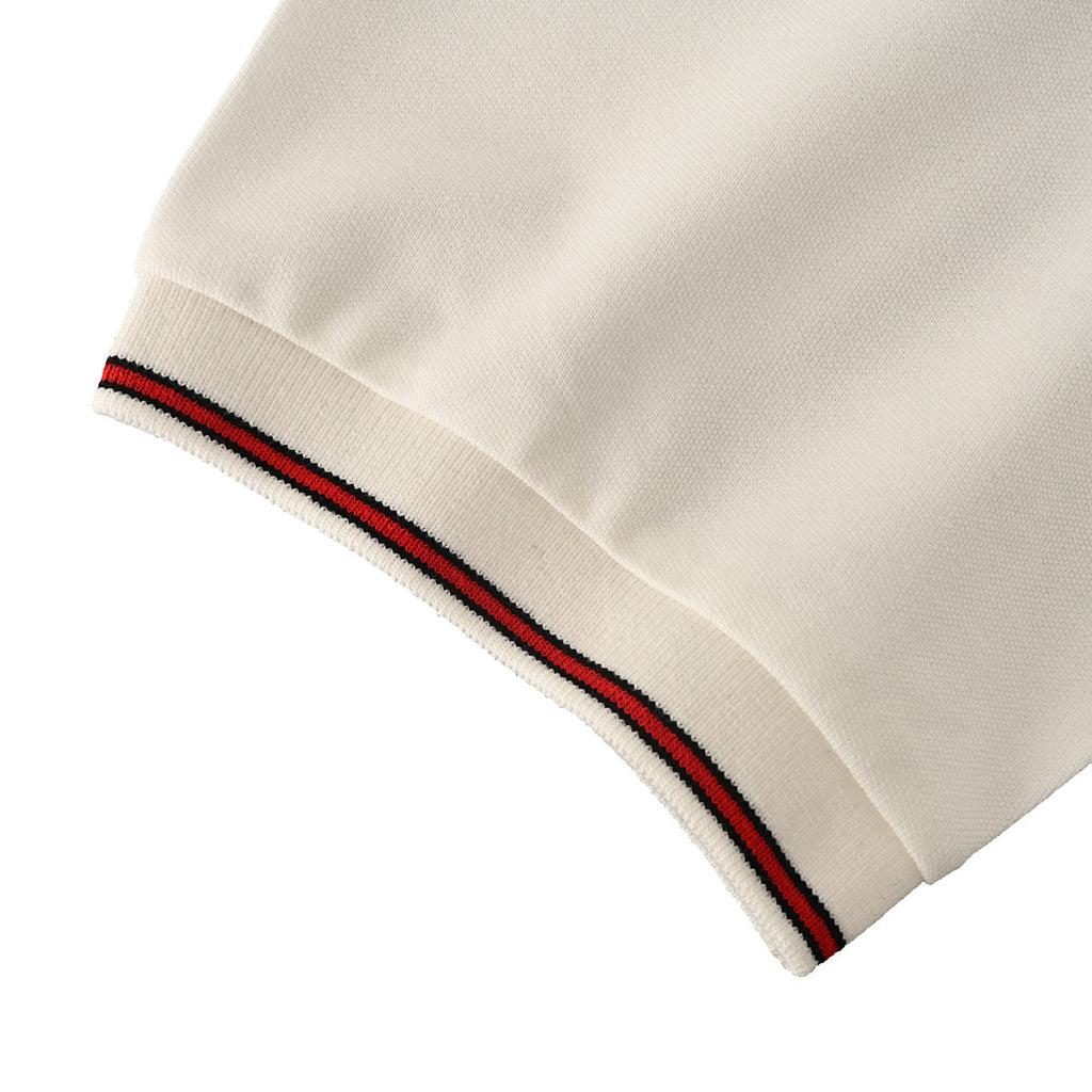 GUCCI Ribbed Jacquard Short-Sleeve Polo Shirt