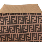 Fendi Roma All-Over FF Monogram Jacquard Polo Shirt — Brown