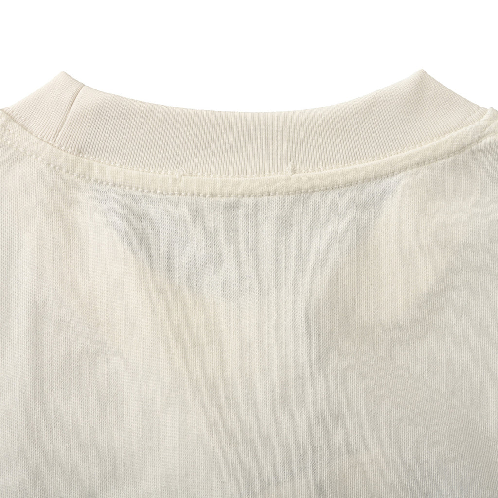 DIOR 3D Sketch-Style Letter Embroidery Short-Sleeve T-Shirt