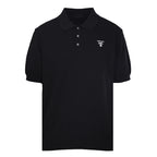 PRADA Embroidered Logo Short-Sleeve Knit Polo Shirt