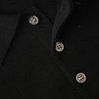PRADA Embroidered Logo Short-Sleeve Knit Polo Shirt