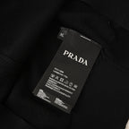 PRADA Embroidered Logo Short-Sleeve Knit Polo Shirt