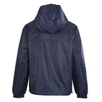 Louis Vuitton Reversible Windbreaker Jacket featuring Leather Logo Patch and Tonal Jacquard Pattern