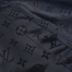Louis Vuitton Reversible Windbreaker Jacket featuring Leather Logo Patch and Tonal Jacquard Pattern