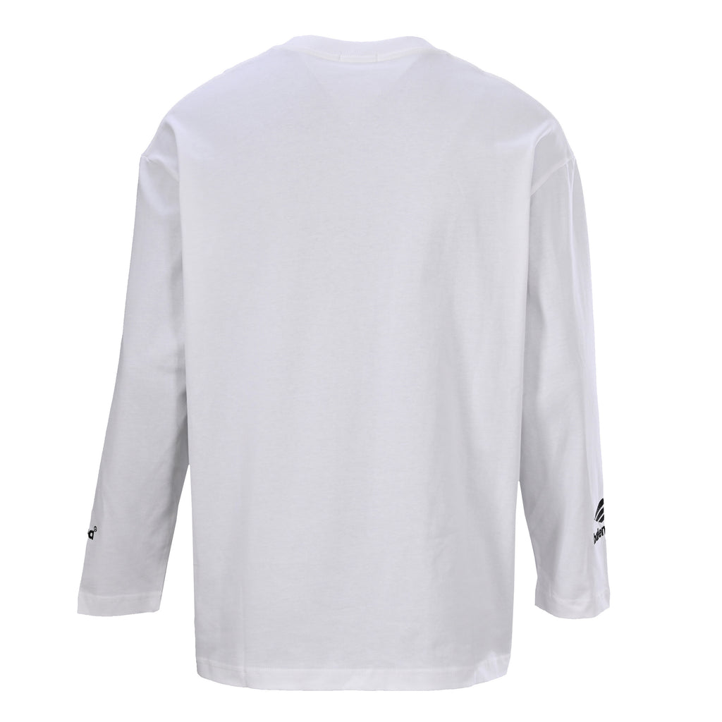 Balenciaga Large-Scale Logo Print Cotton Jersey Hoodie