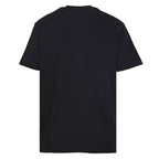 Fendi Roma Karligraphy Rose Gold Sequin Script T-Shirt — Off-Black