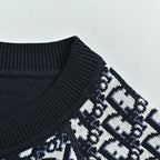 Dior Oblique Jacquard Cashmere Reversible Crewneck Sweater