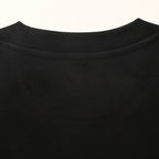 Fendi Roma Karligraphy Rose Gold Sequin Script T-Shirt — Off-Black