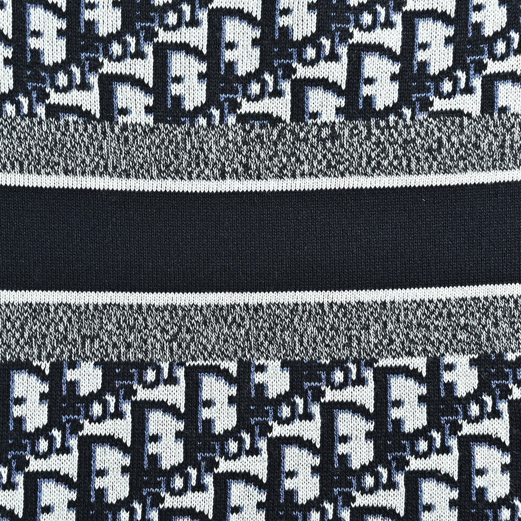 Dior Oblique Jacquard Cashmere Reversible Crewneck Sweater