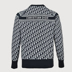 Dior Oblique Jacquard Cashmere Reversible Crewneck Sweater