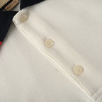 GUCCI Red and Green Web Embroidered Polo Shirt