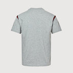 Gucci 2026 Web Stripe Shoulder Tape T-Shirt — Grey Marl | Made in Italy