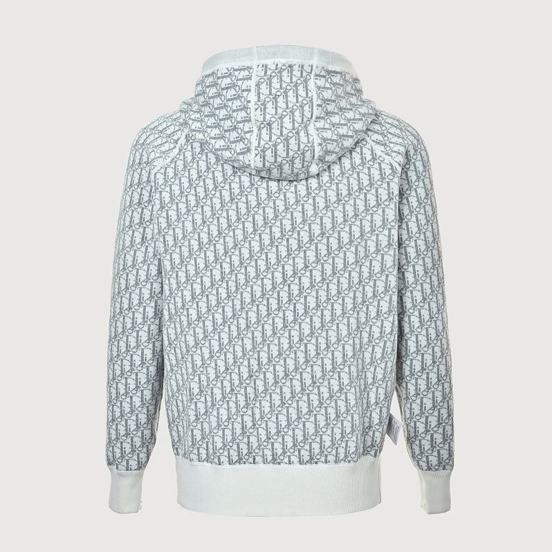Dior 24FW Oblique Jacquard Cashmere Reversible Zip Jacket