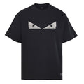 Fendi Roma Bag Bugs Eyes Appliqué T-Shirt — BLACK