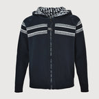Dior Classic Monogram Reversible Wool-Cashmere Hooded Cardigan