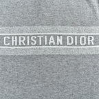 Dior Oblique Reversible Hooded Zip Jacket in Grey Cashmere Knit