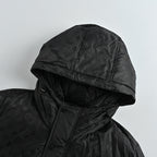 Louis Vuitton Monogram Patchwork Hooded Down Jacket