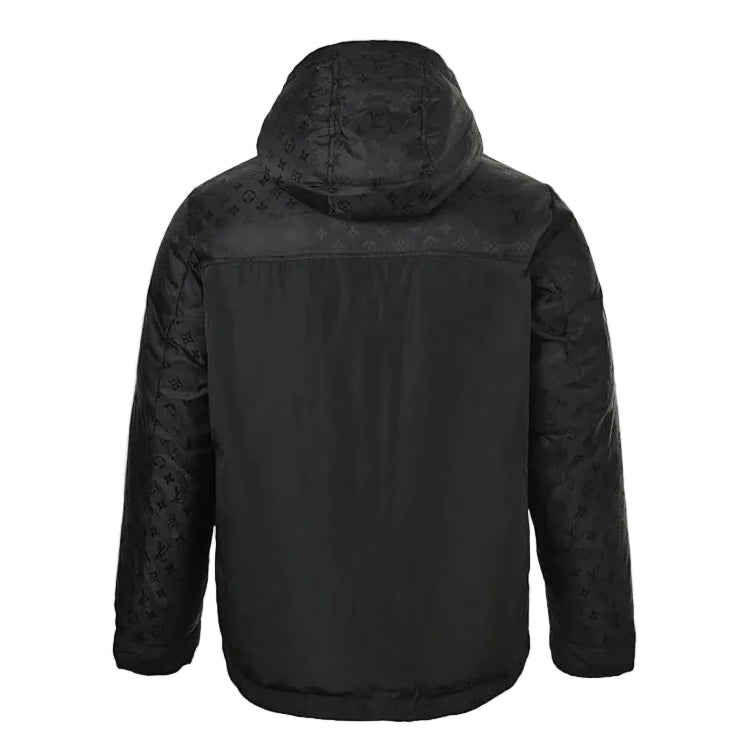 Louis Vuitton Monogram Patchwork Hooded Down Jacket