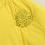 Moncler Stand Collar Solid Color Double Zipper Down Jacket
