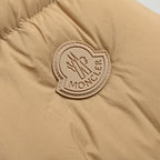 Moncler Stand Collar Solid Color Double Zipper Down Jacket