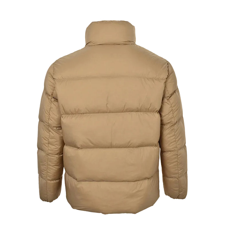 Moncler Stand Collar Solid Color Double Zipper Down Jacket
